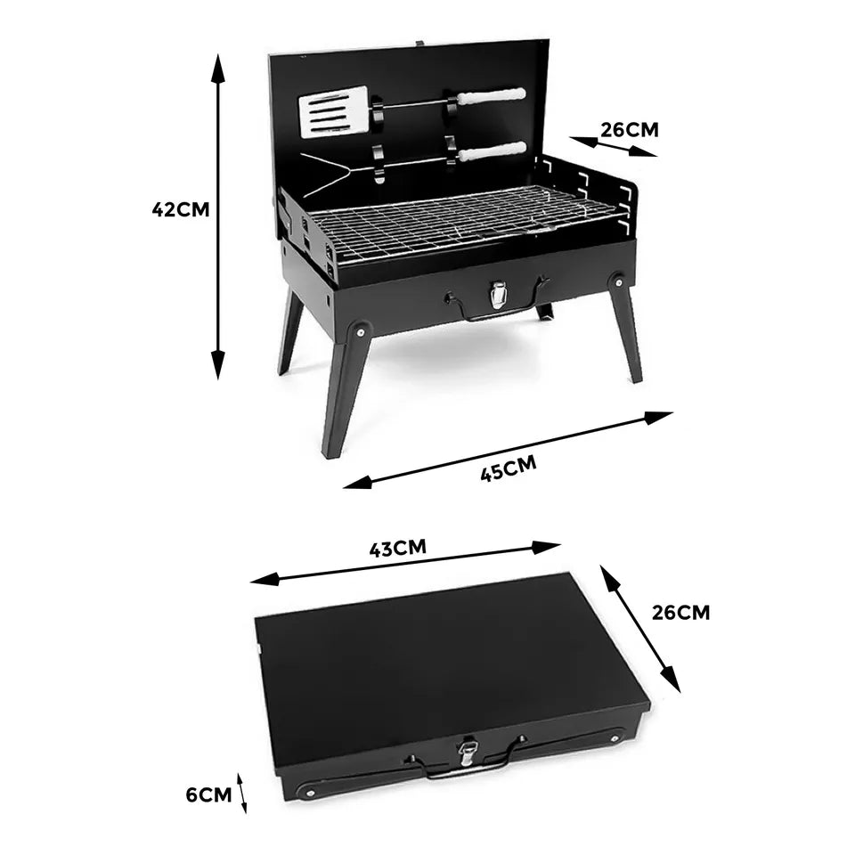 Portable Folding Charcoal Grill