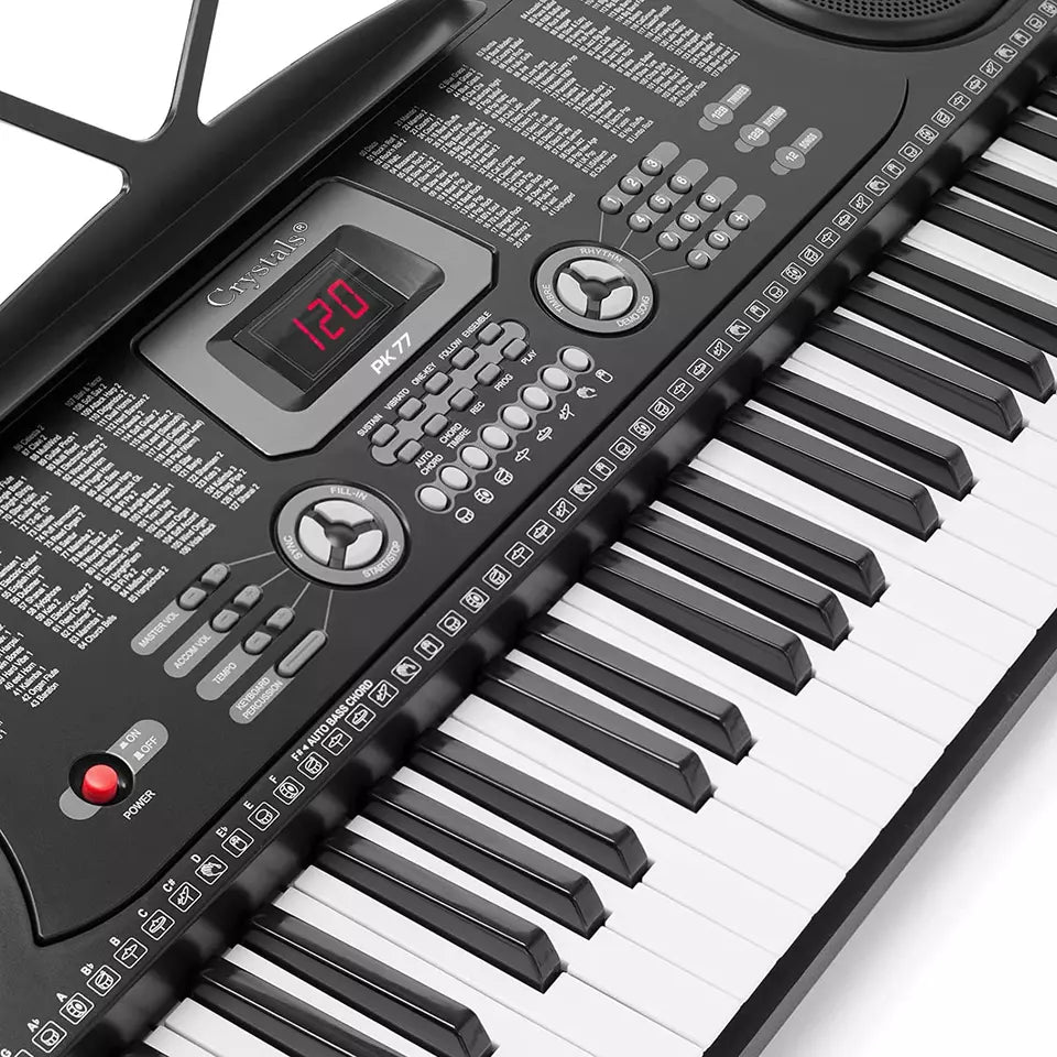 61 Keys Electronic Teaching Keyboard Digital Music Piano Instrument & Microphone