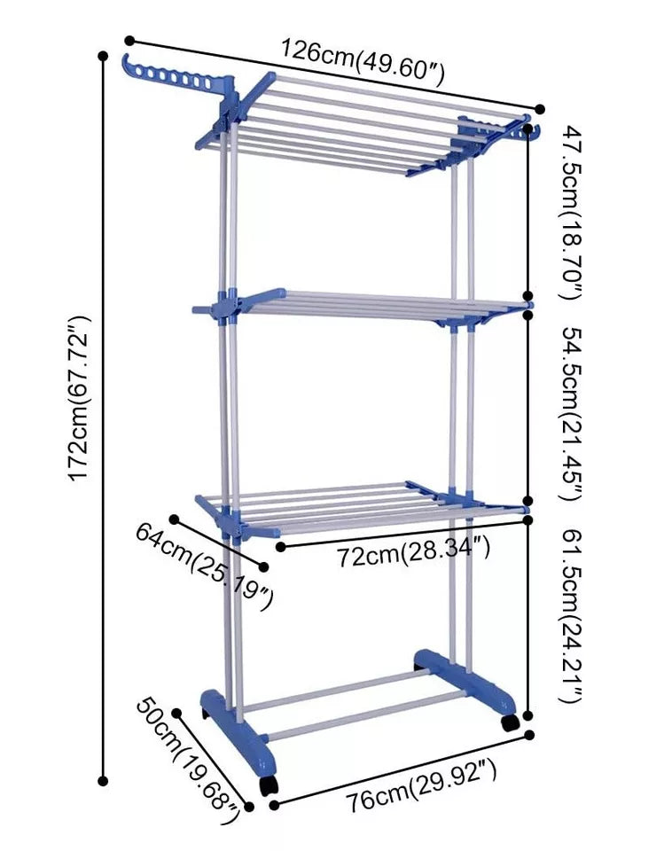 4 Tier Clothes Airer Dryer Rack