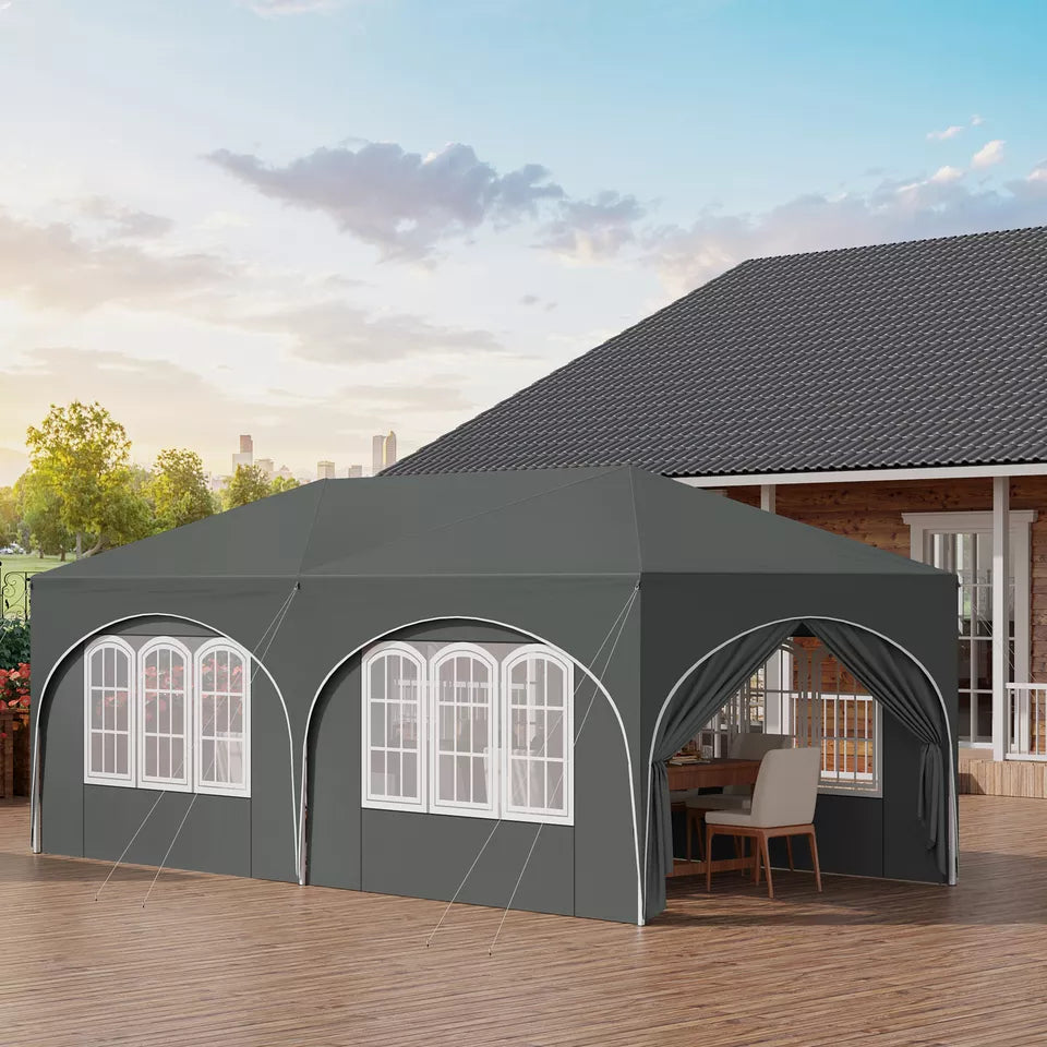 3x 6m Pop up Premium Gazebo with Sides