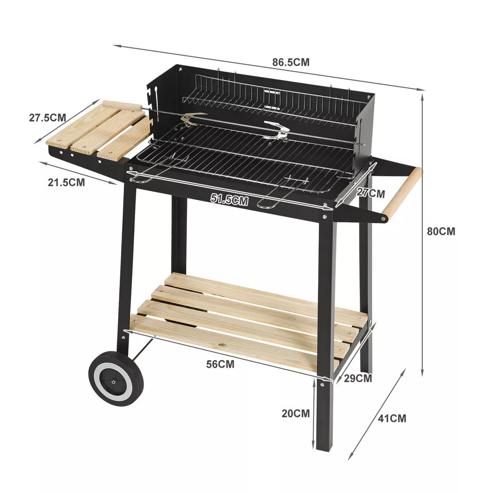 Rectangular BBQ Charcoal Grill