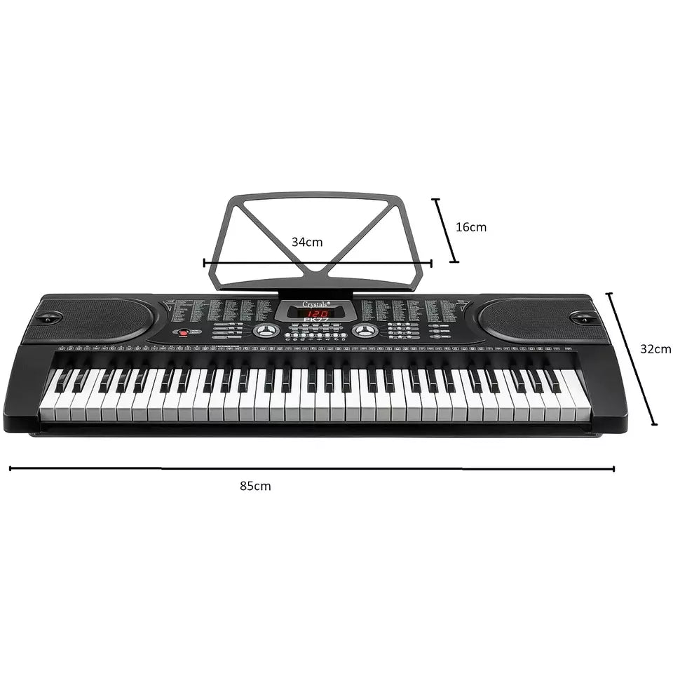 61 Keys Electronic Teaching Keyboard Digital Music Piano Instrument & Microphone