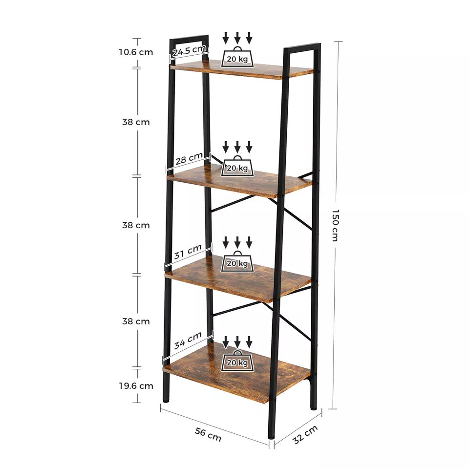 4 Tier Ladder Shelf