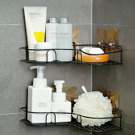 2X Self Adhesive Shower Shelf