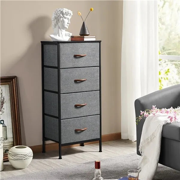 Chest of 4 Fabric Drawers