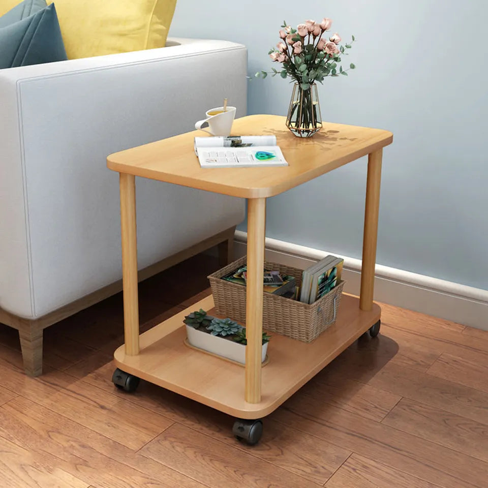 2 Tier Wooden Side Table